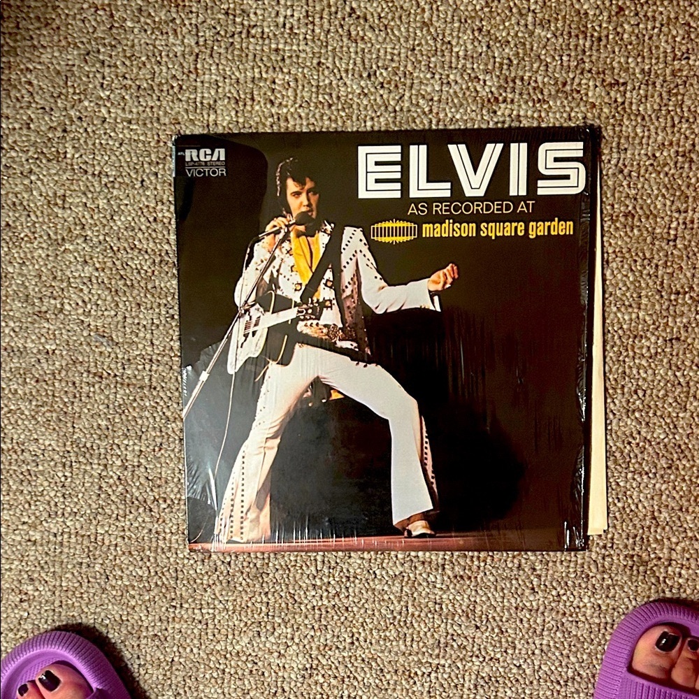 RCA Victor Elvis Vinyl Record - Black and White
